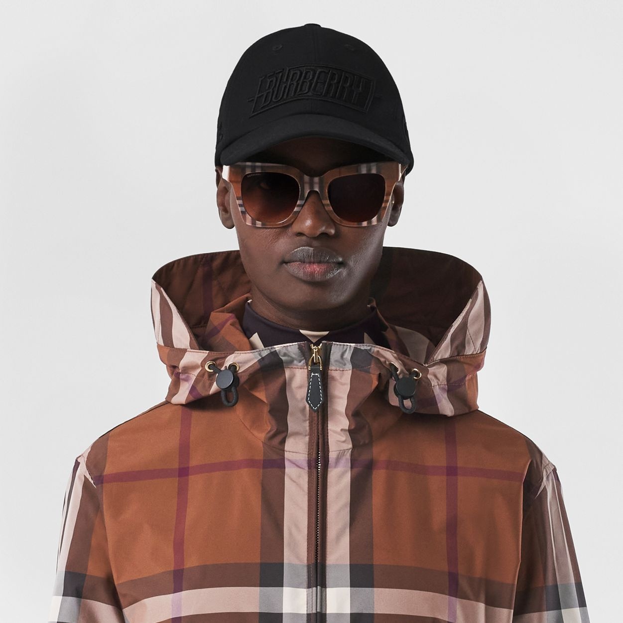 Check Lightweight Short Parka - 3