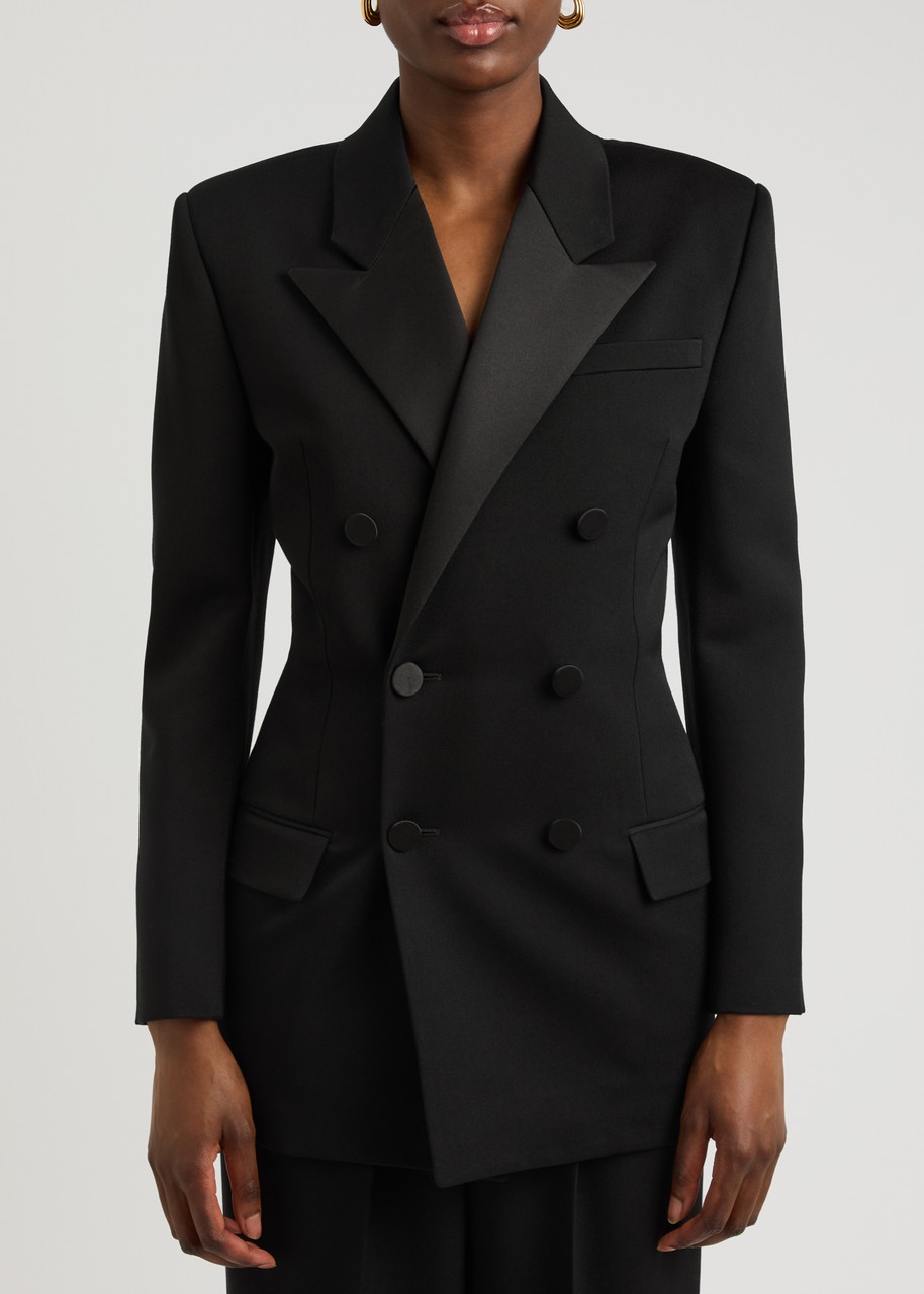 【送料&関税込】Saint Laurent Double-breasted Wool Blazer SAINT LAURENT Saint Laurent Double-breasted Wool Blazer