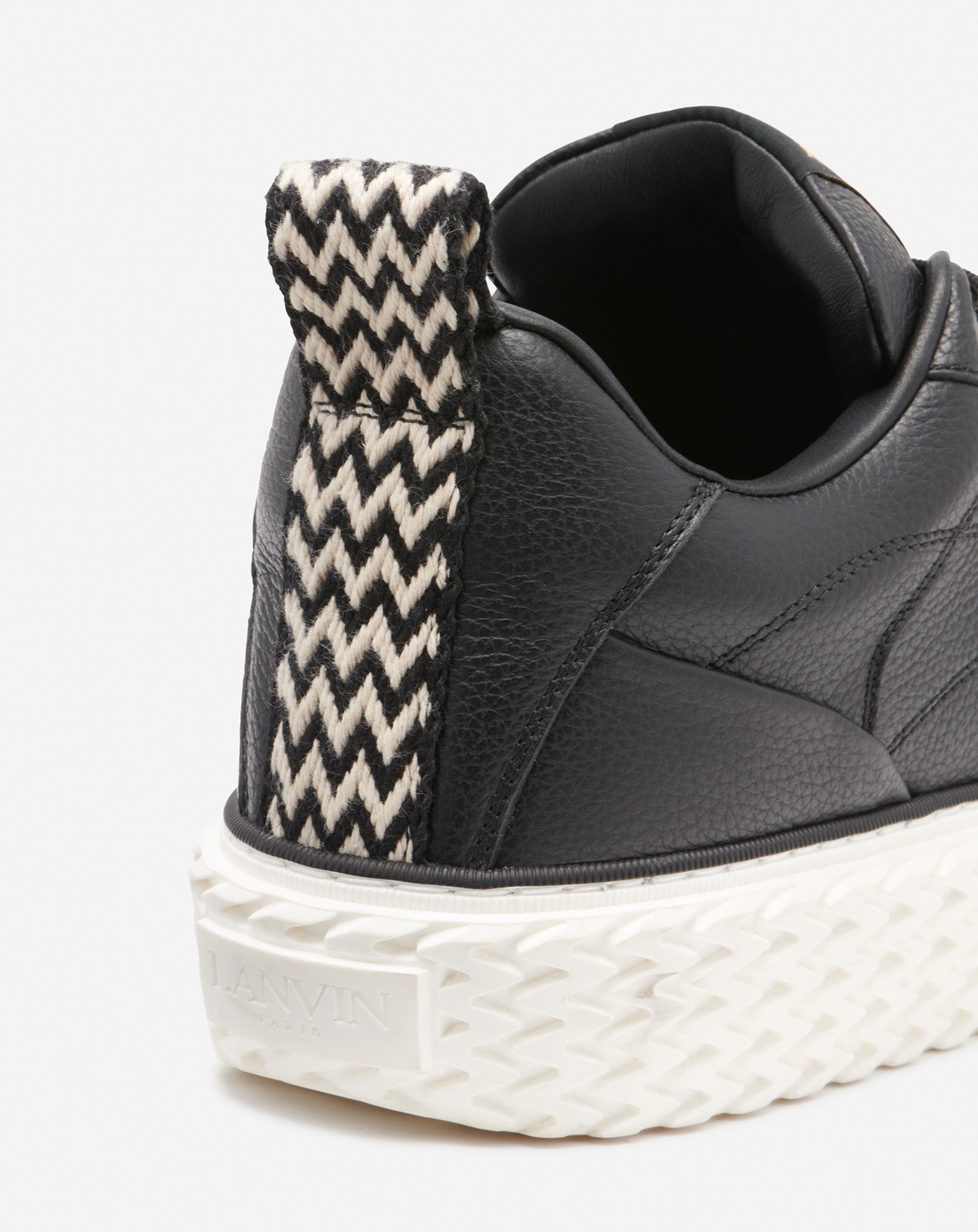 CURBIES LOW-TOP SNEAKERS IN GRAINED LEATHER - 5