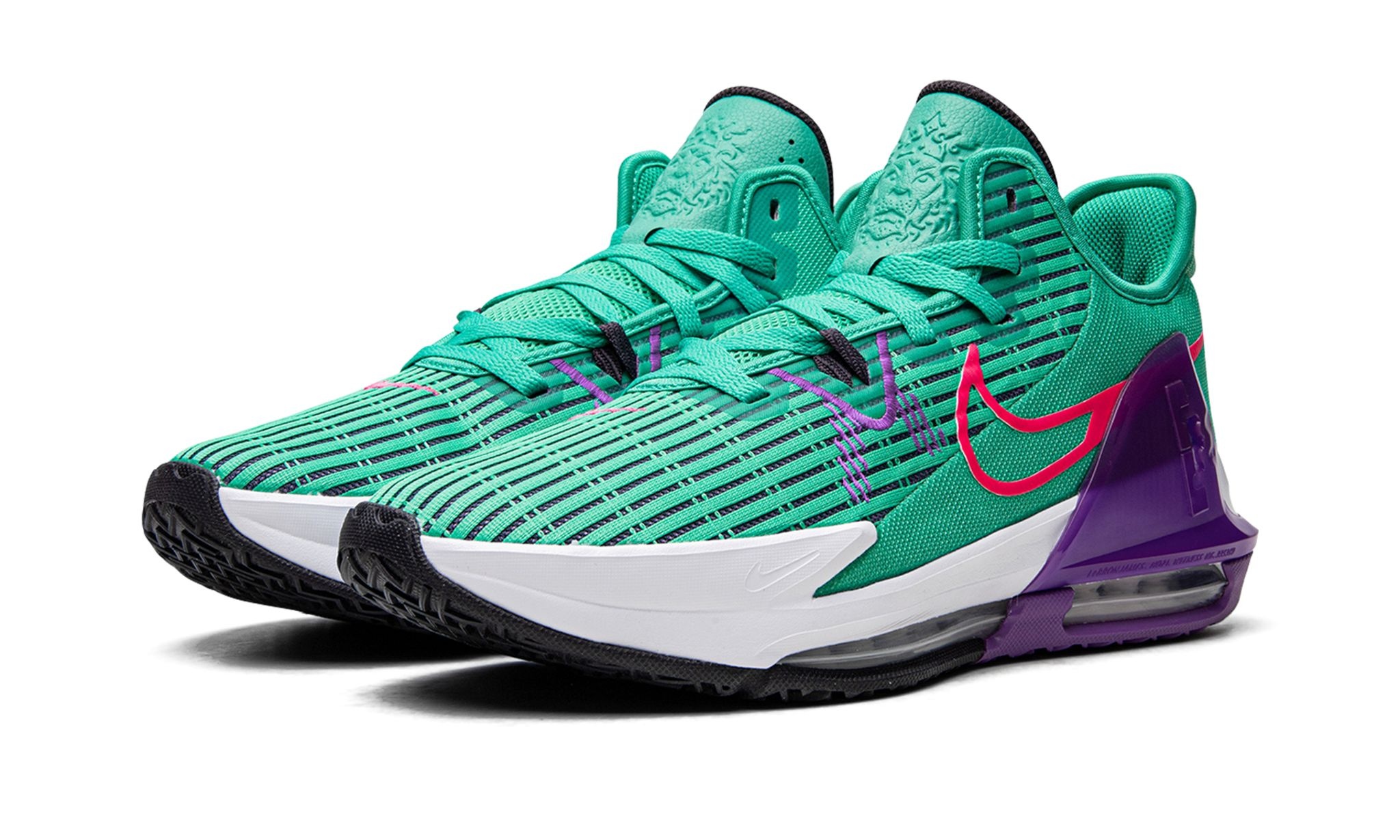 LeBron Witness VI "Clear Emerald / Wild Berry" - 2