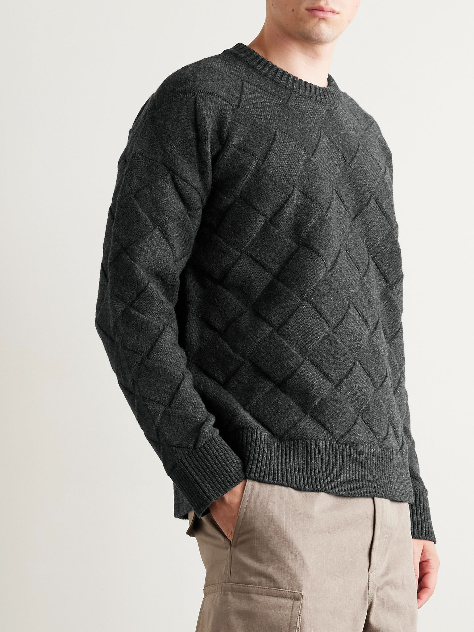 Wool-Blend Sweater Gray - 3