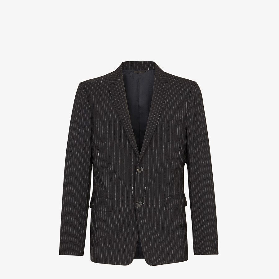 Black wool blazer - 1