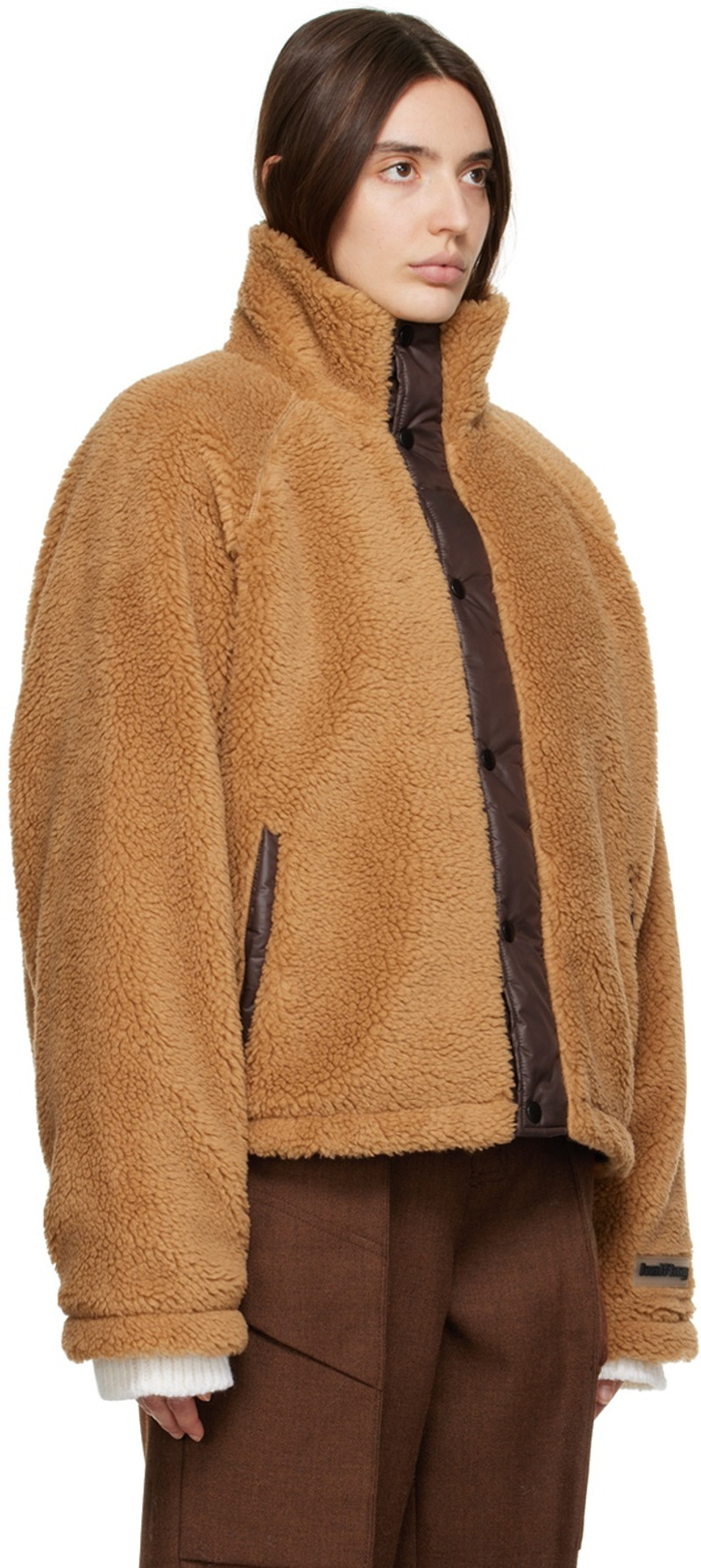 HALFBOY®️ Brown Teddy Jacket outlook