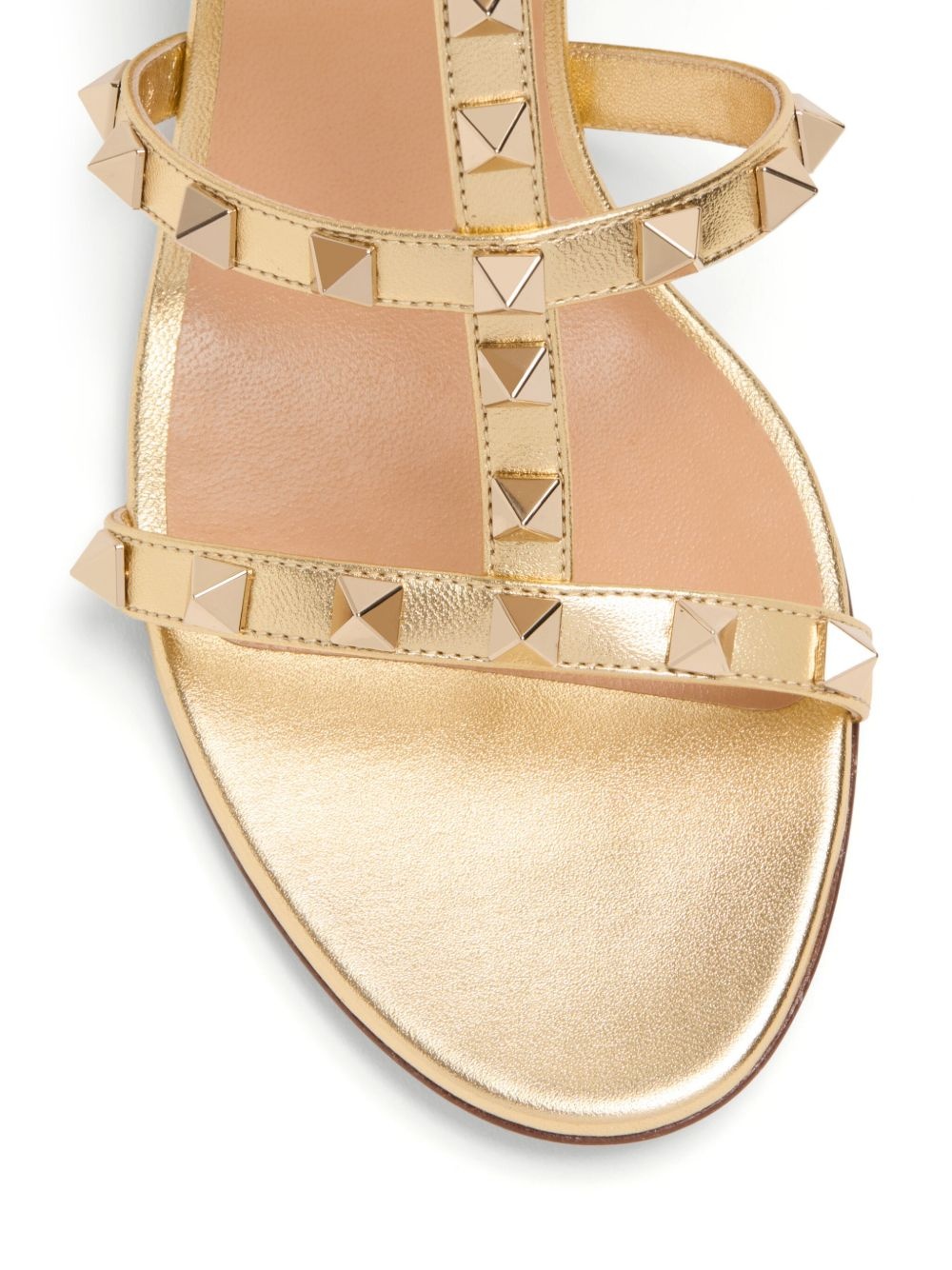 60mm Rockstud leather mules - 6