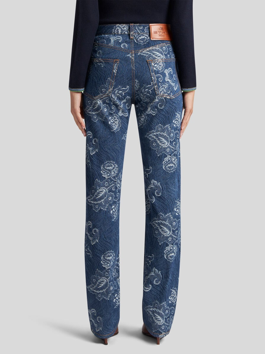 REGULAR-FIT JACQUARD JEANS - 5