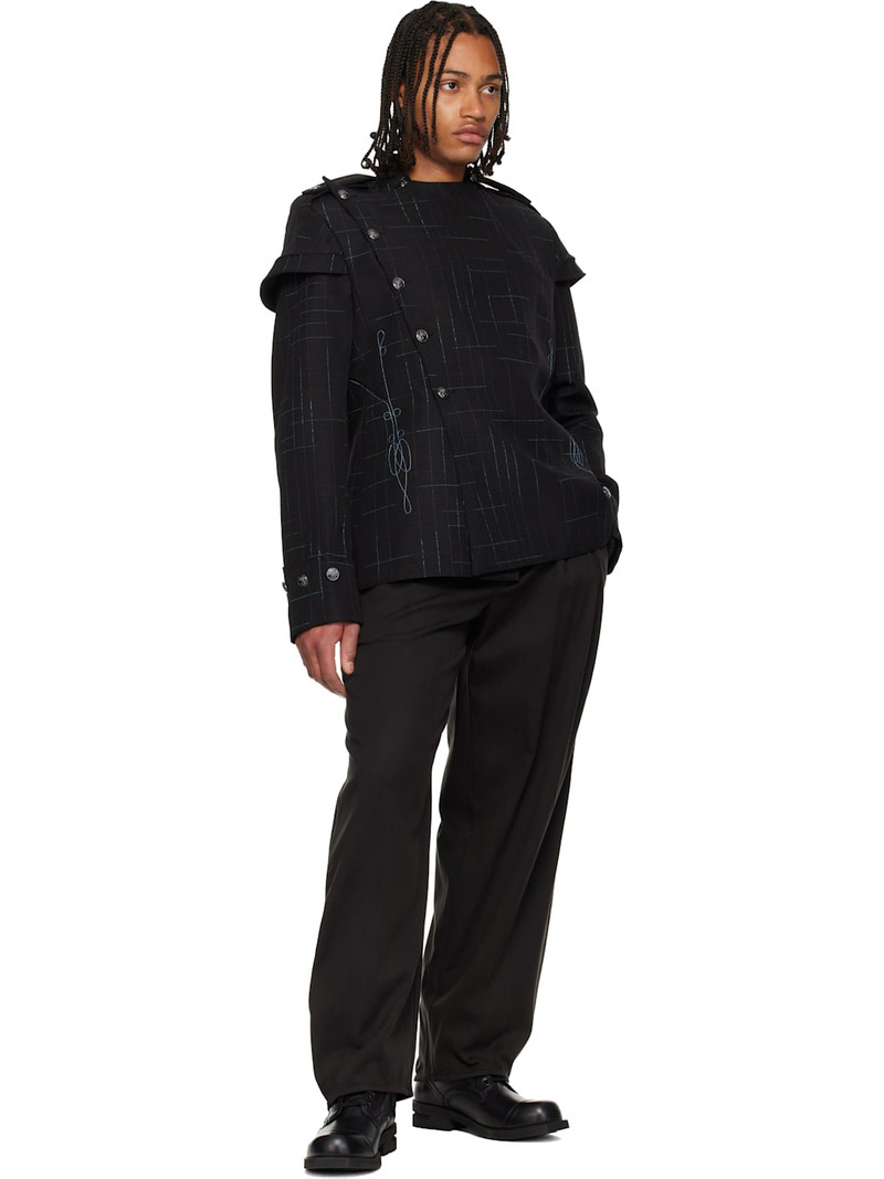 Kiko Kostadinov Black Kormos Military Blazer outlook