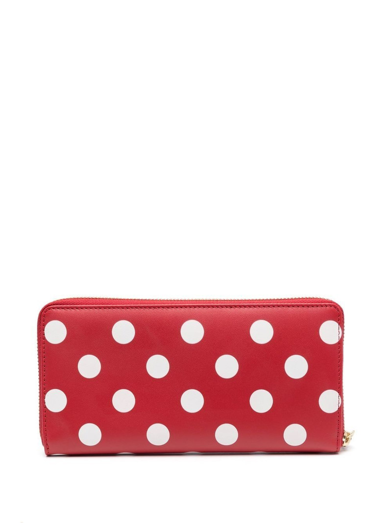 Comme Des Garçons polka dot calf-leather wallet outlook