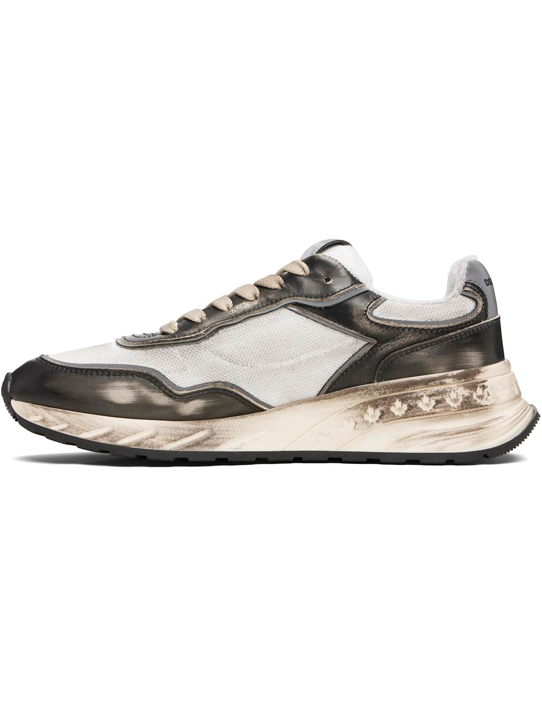 Black & Off-White Sprinter Sneakers - 3