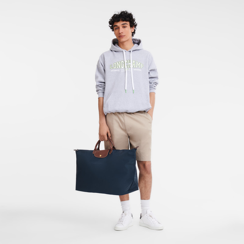 Longchamp Le Pliage Original M Travel bag Navy - Recycled canvas outlook