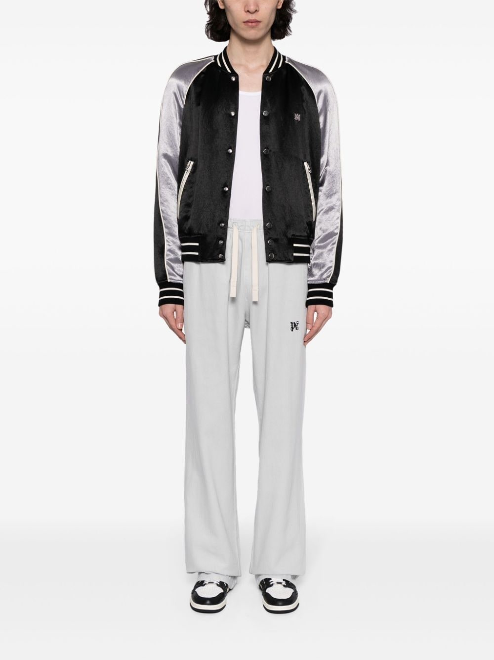 Palm Angels Monogram Travel Pants White - 4