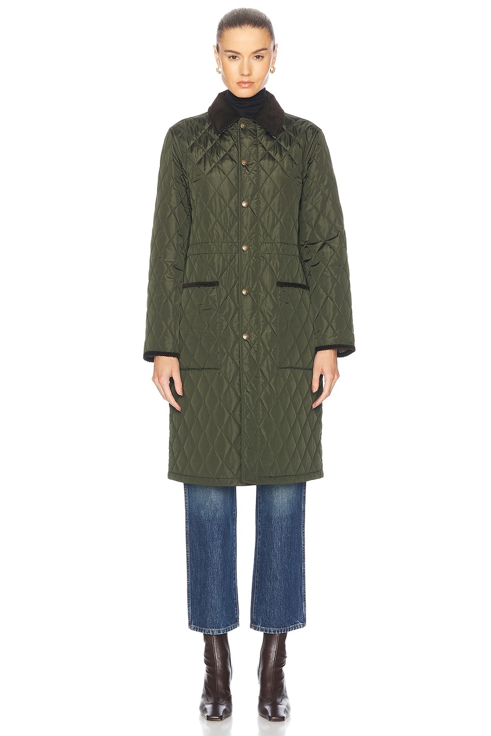 Quilted Car Coat - 2