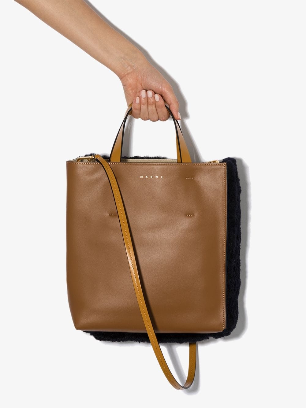 Museo panelled tote bag - 3