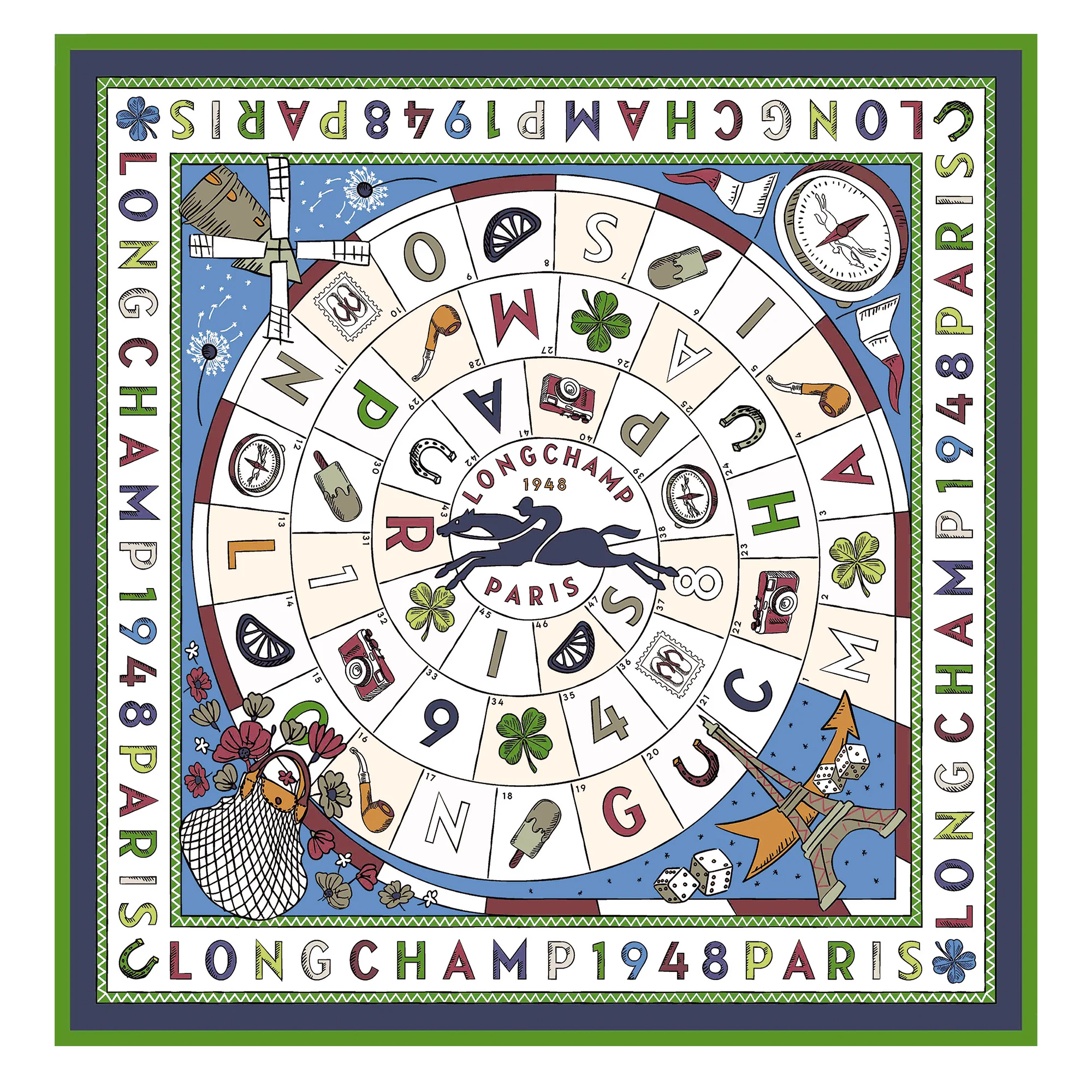 Le Jeu de Cheval Silk scarf 90 - 1