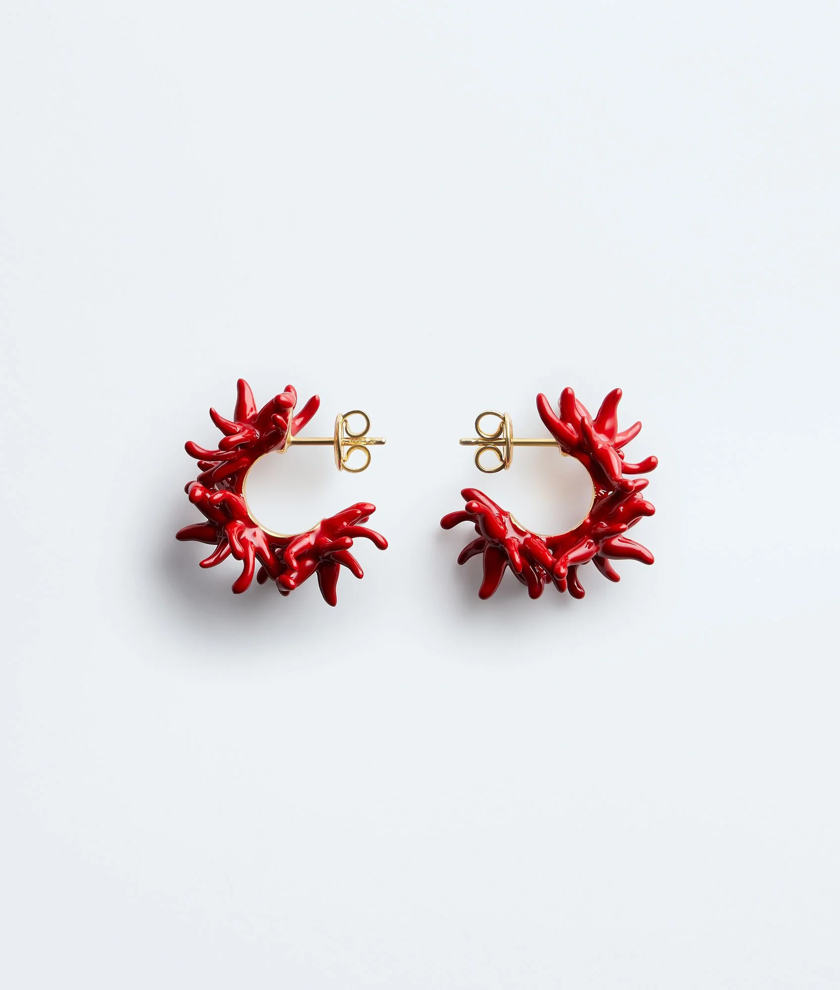 Sea Coral Hoop Earrings - 1