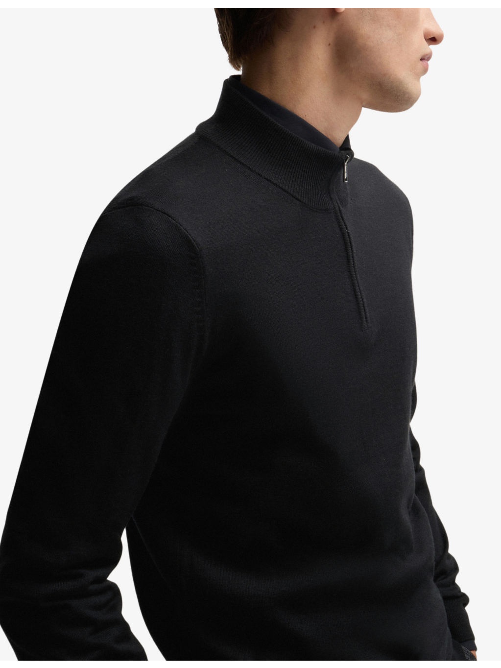 Zip-neck regular-fit wool-knitted jumper - 5