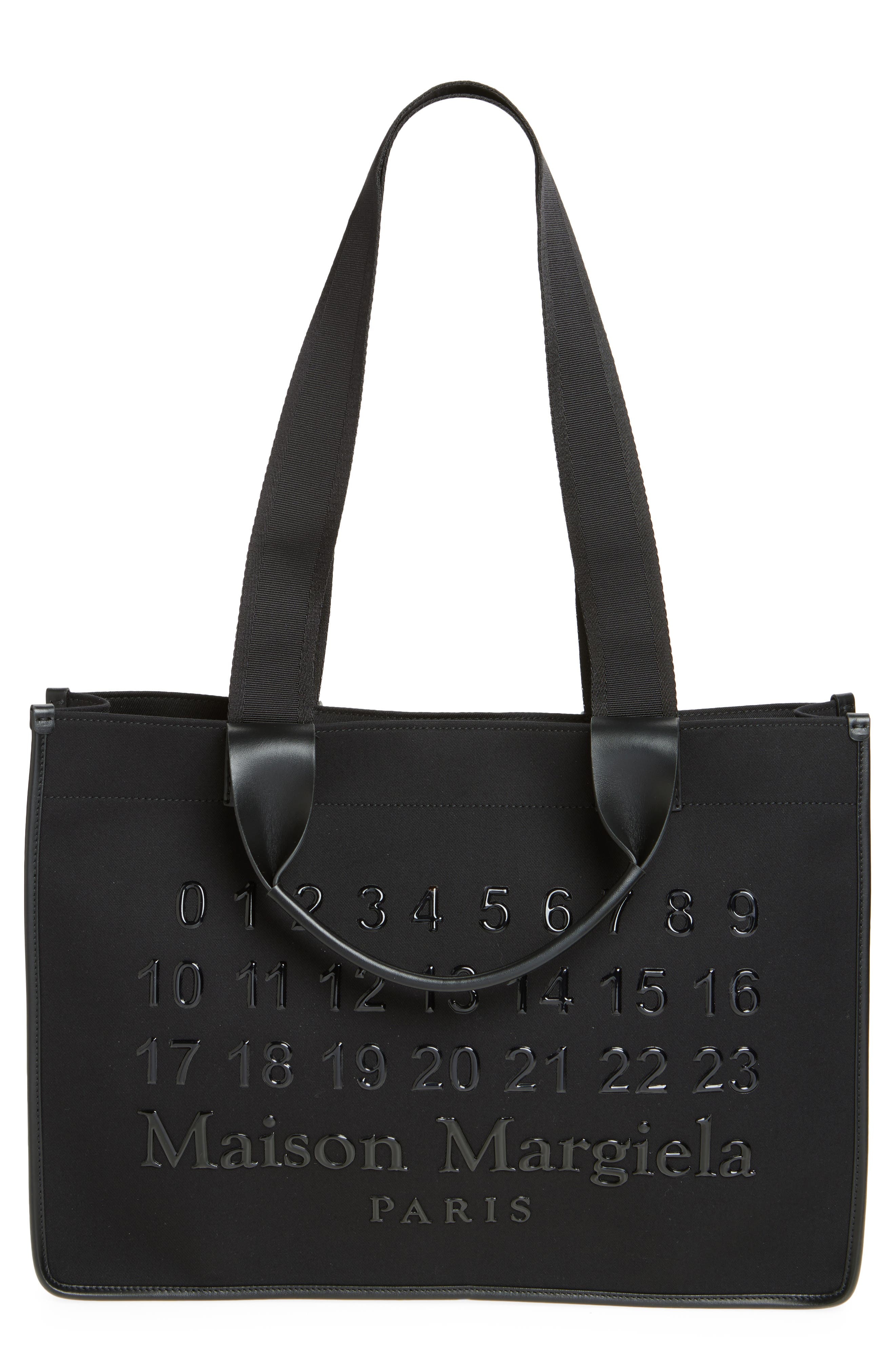 Maison Margiela Small Cabas Tote in Black/Black at Nordstrom - 1