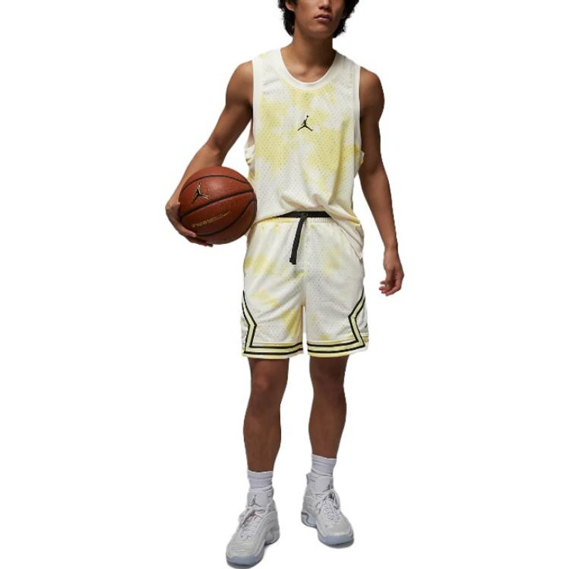 Jordan Air Jordan Dri-FIT Sport Breakfast Club Shorts 'White Yellow' DZ0563-110 outlook