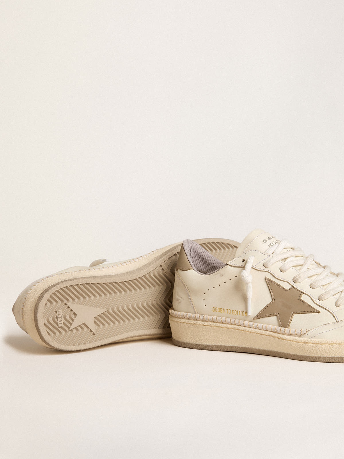 Ball Star LTD with khaki leather star and heel tab and stitching - 3