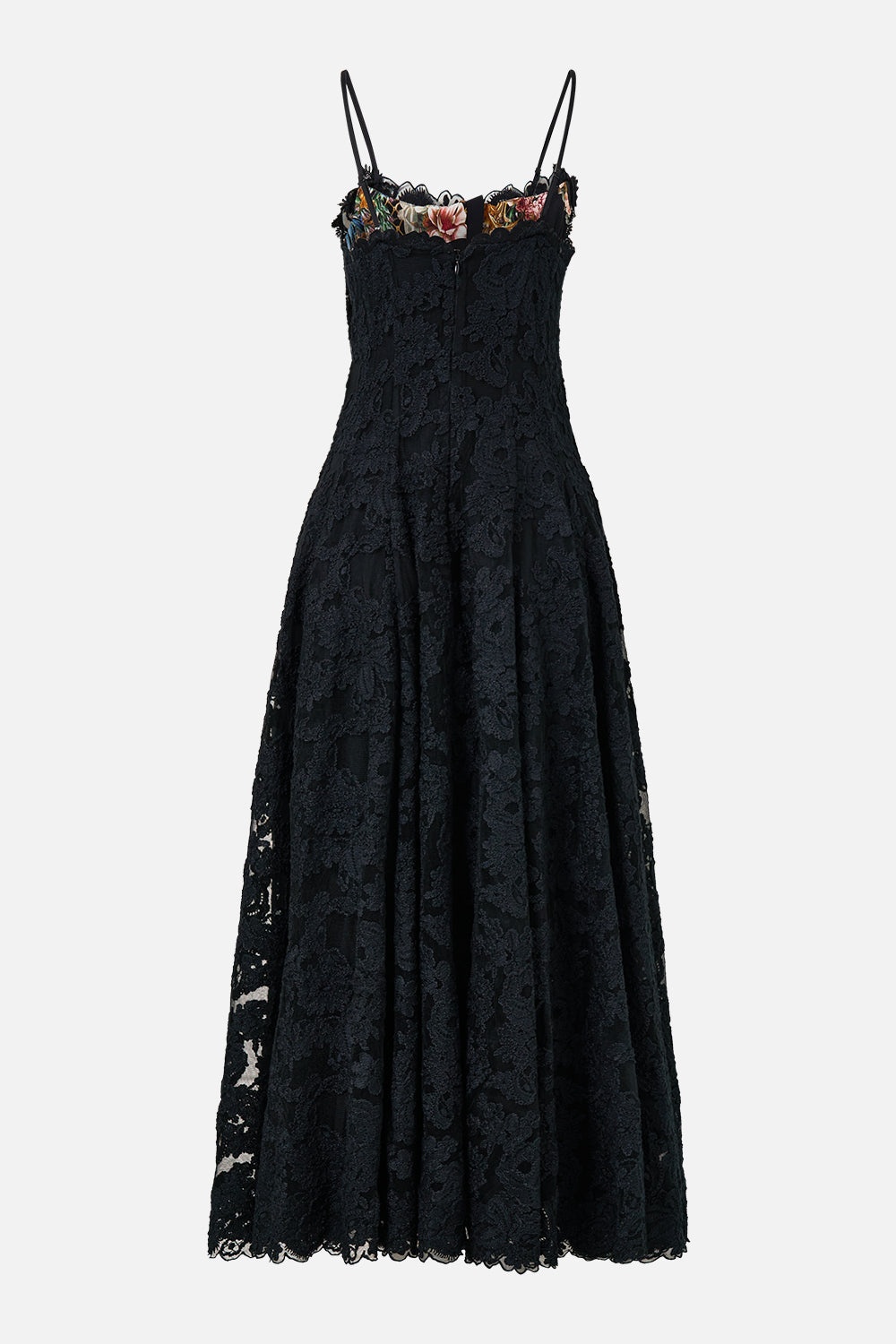 CORSET DRESS WITH LONG FLARED SKIRT - 7