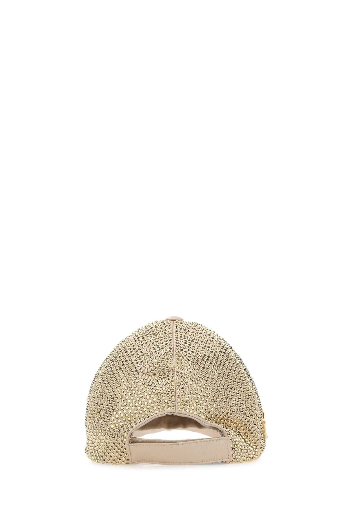 Prada Women Embellished Duchesse Baseball Cap - 3