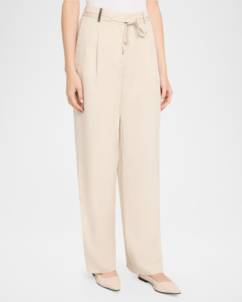 Wide-Leg Drawstring Pants 4