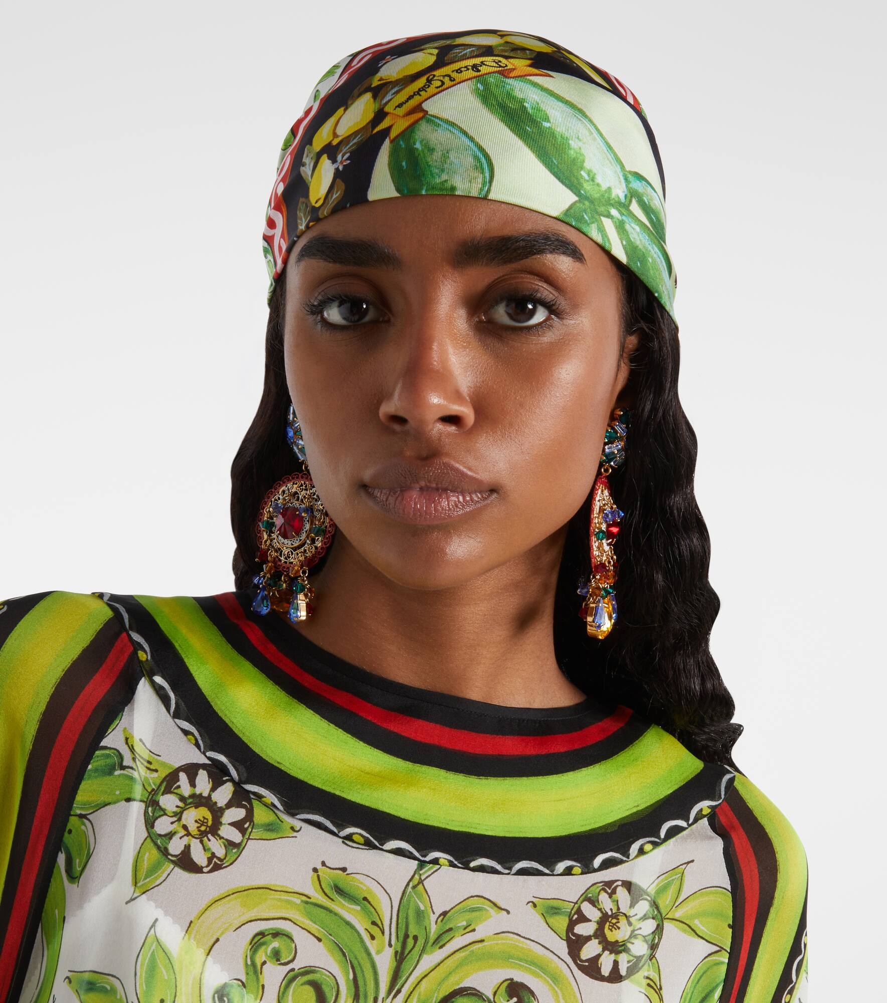 Printed silk twill scarf - 3