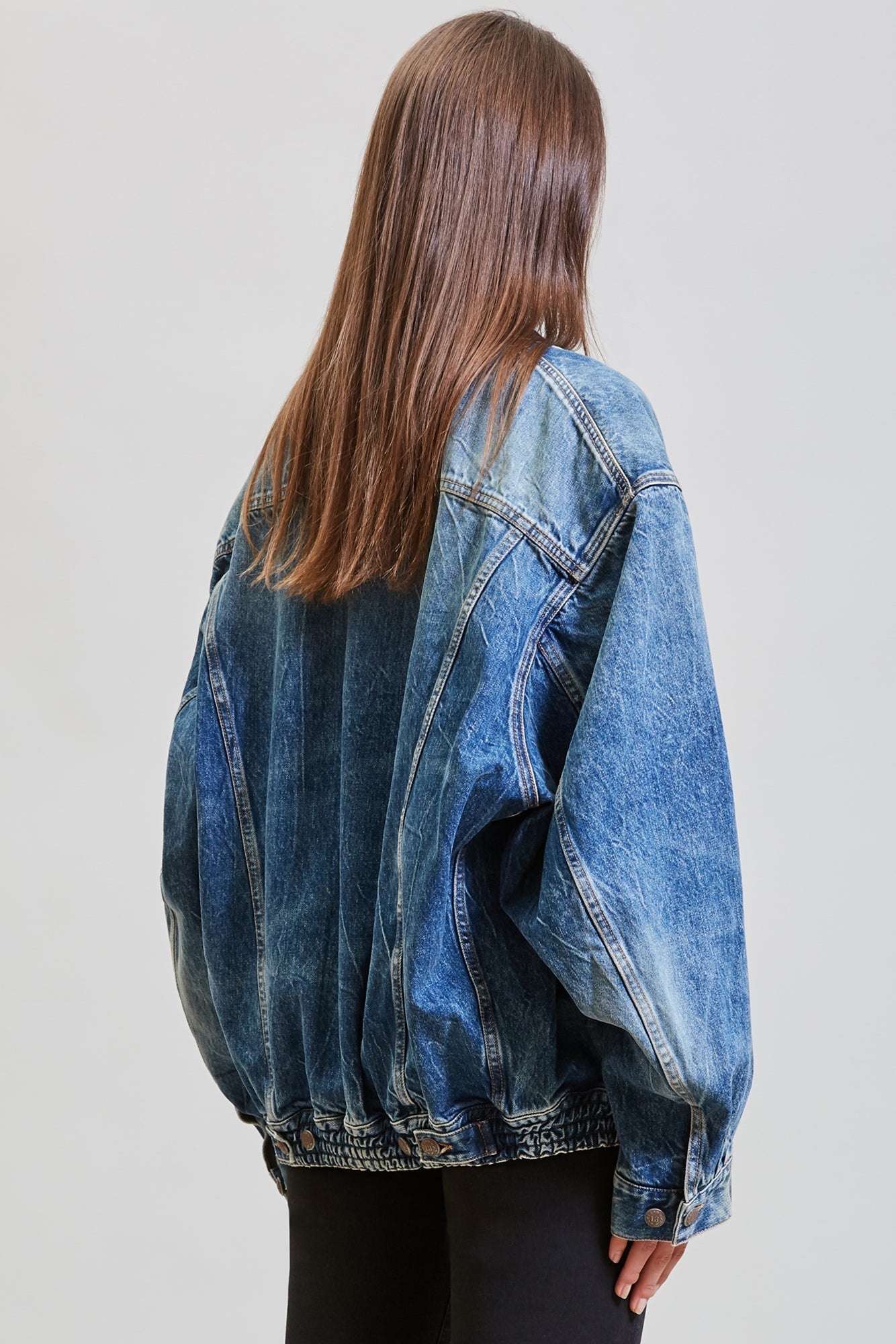 CINCHED WAIST DENIM TRUCKER - KELLY | R13 - 6