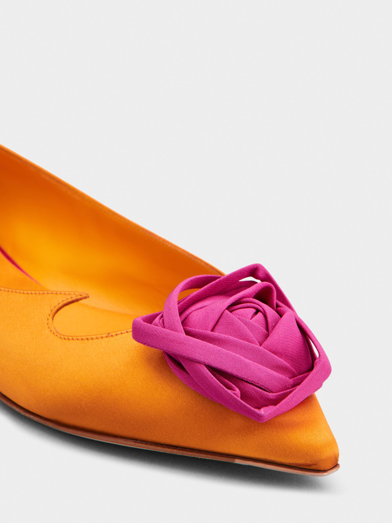 Rose Vivier Ballerinas in satin 3