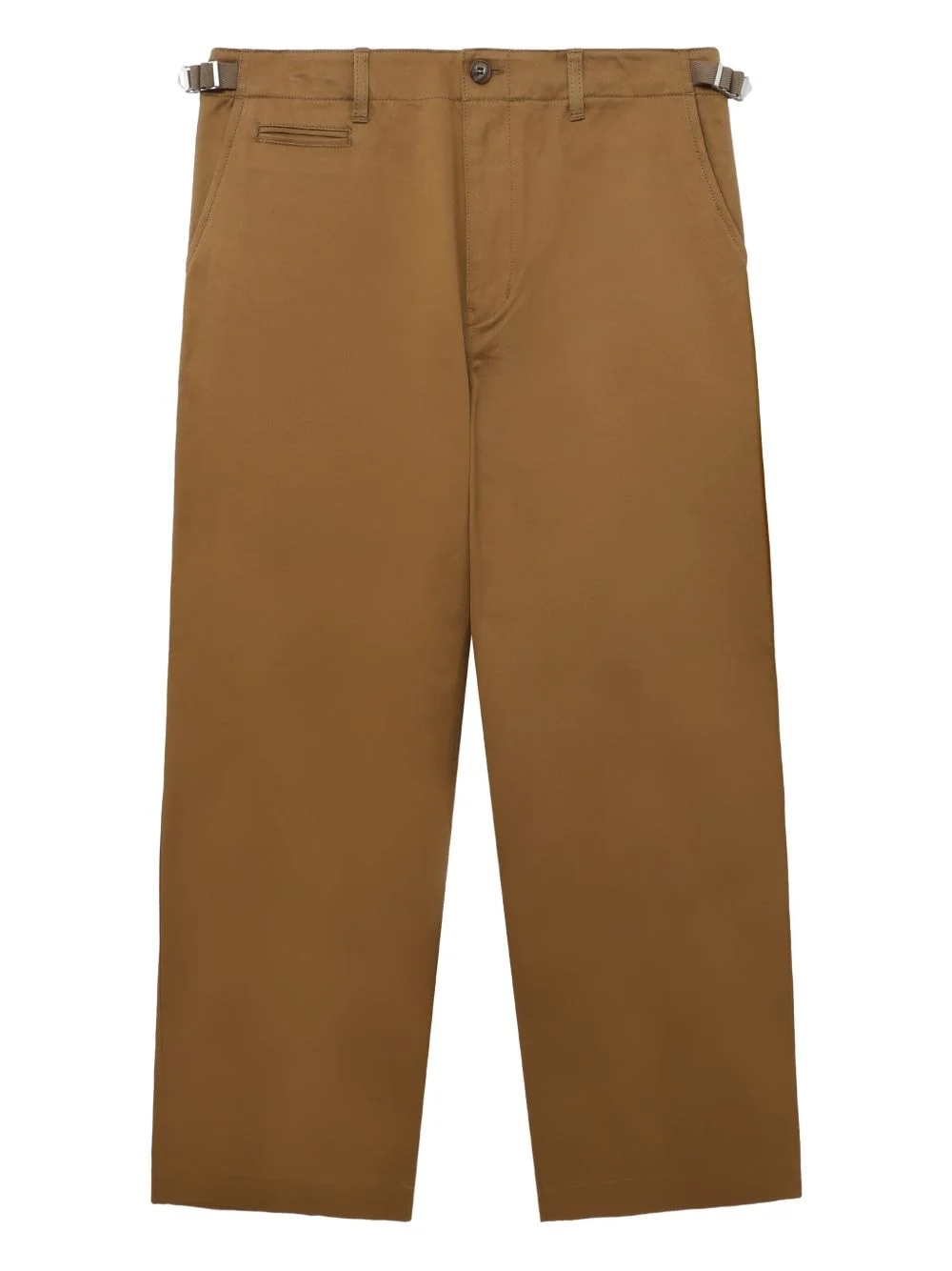 belt-detail wide-leg trousers - 1