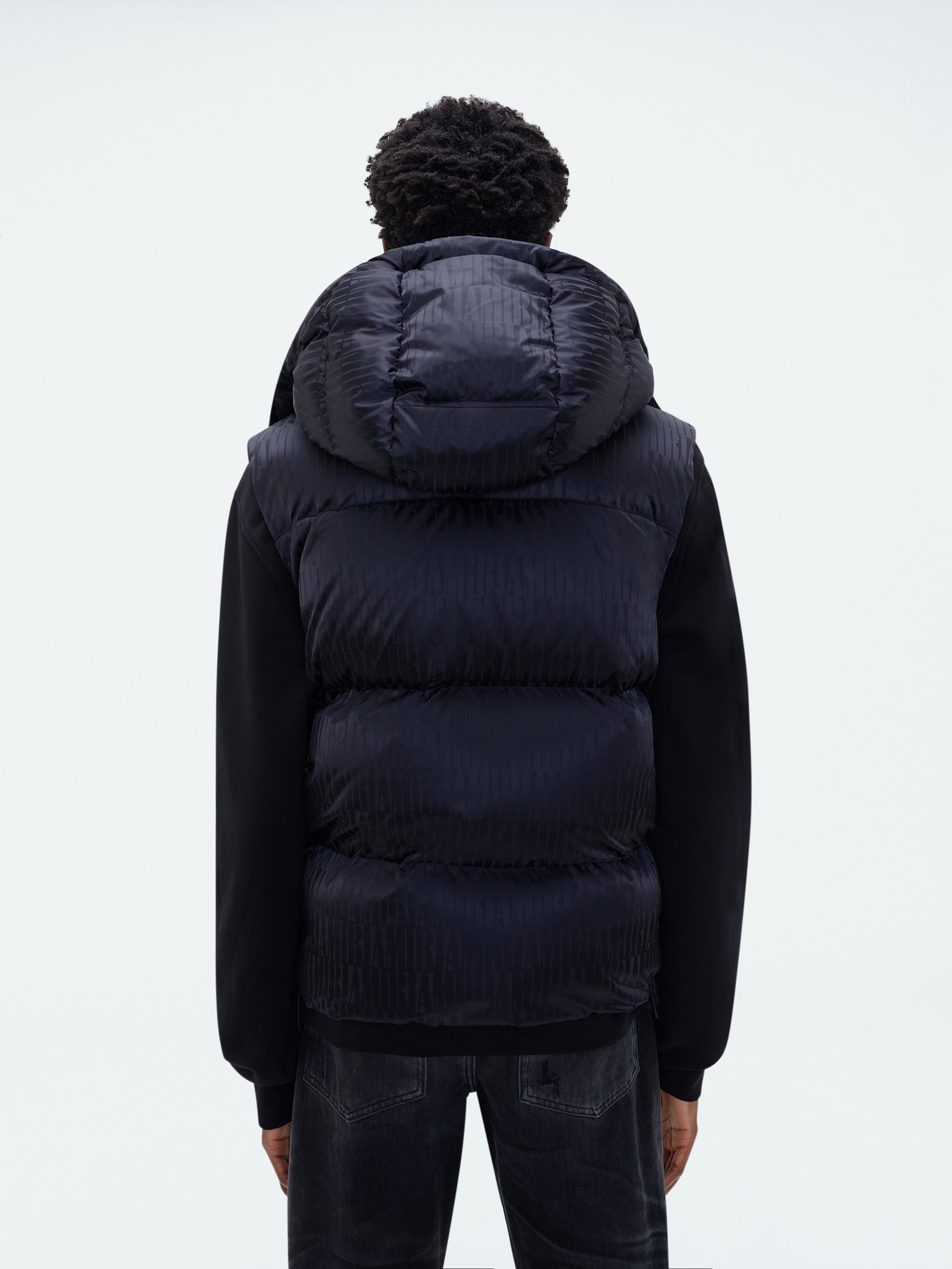 AMIRI JACQUARD DOWN GILET - 5