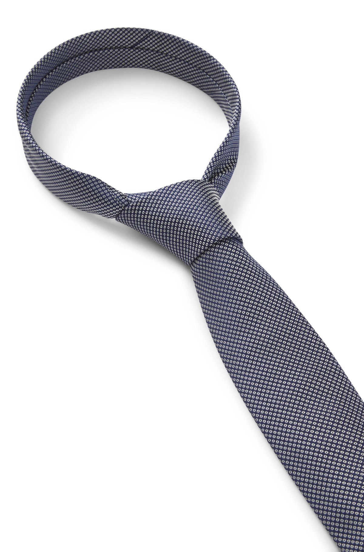 SILK TIE WITH SUBTLE JACQUARD PATTERN - 6