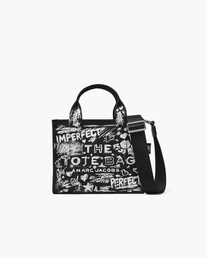 THE PUNK SCRIBBLE CANVAS SMALL TOTE BAG 1