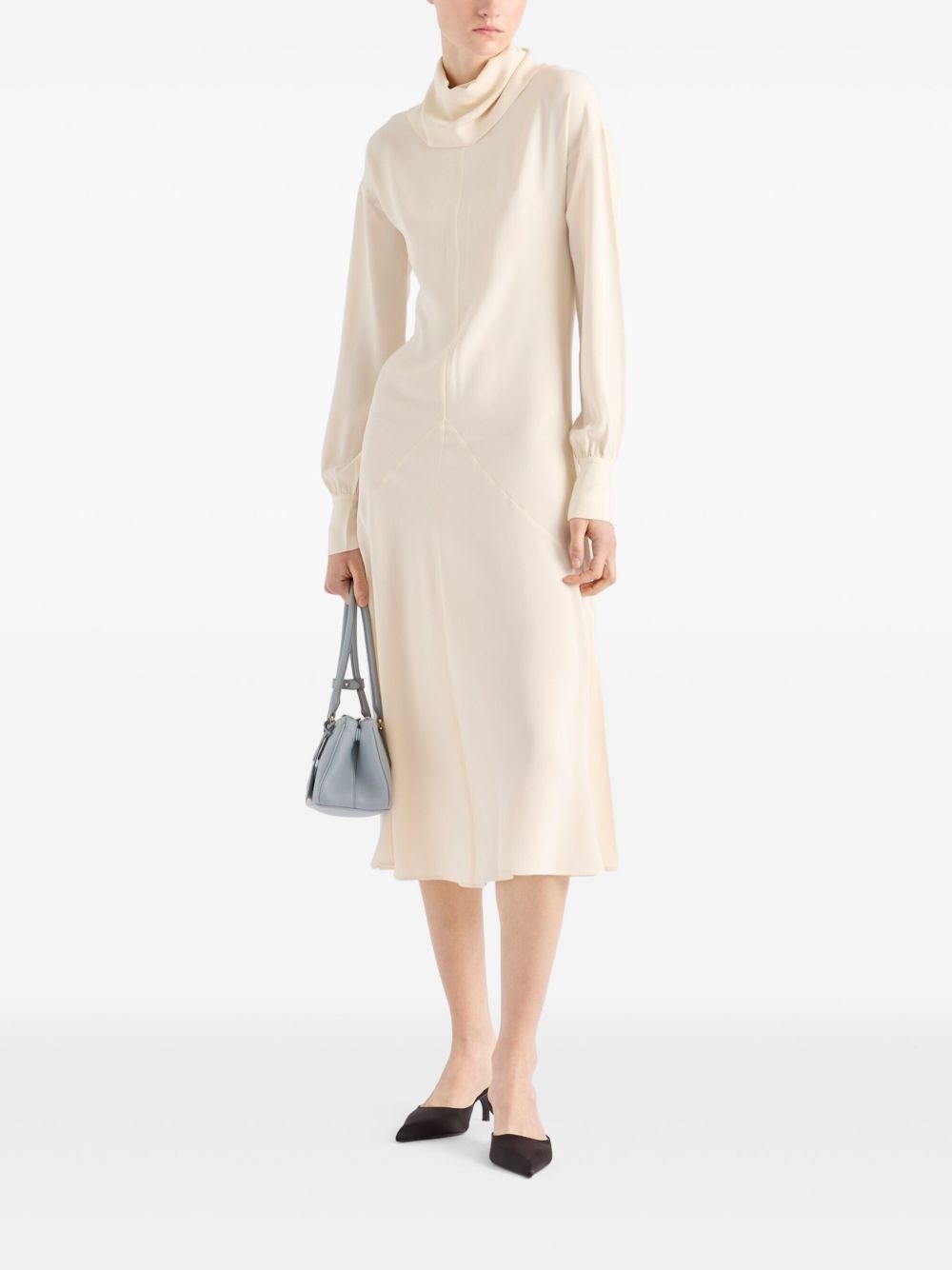 silk midi dress - 2