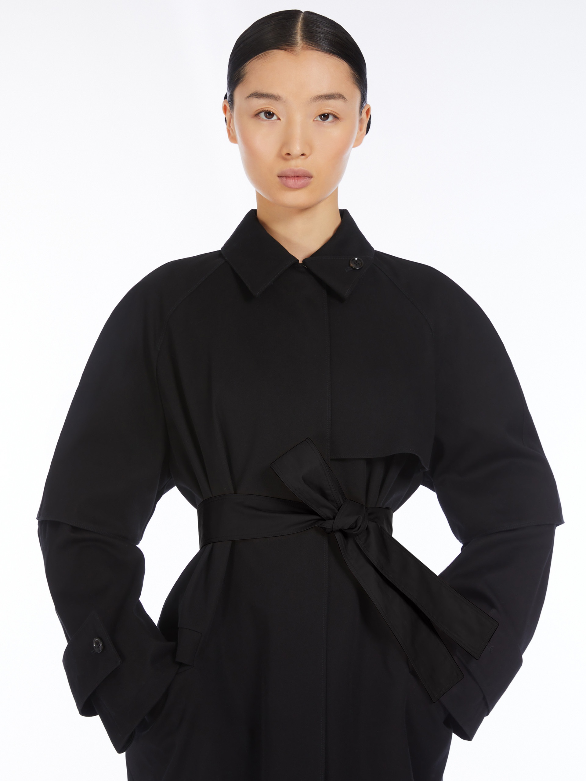 AGAMIA1234 Long water-repellent cotton trench coat - 6