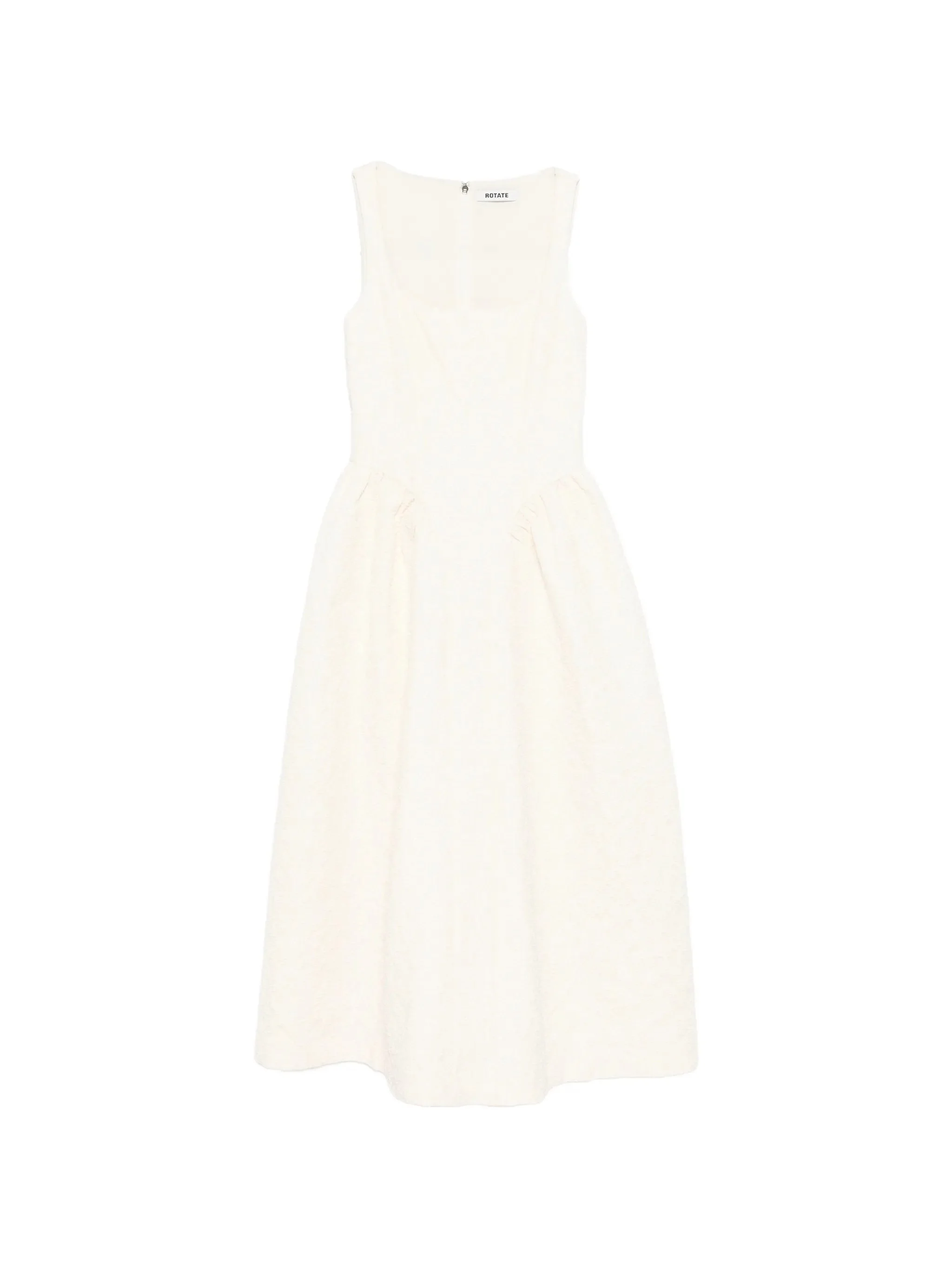 square-neck midi dress - 1