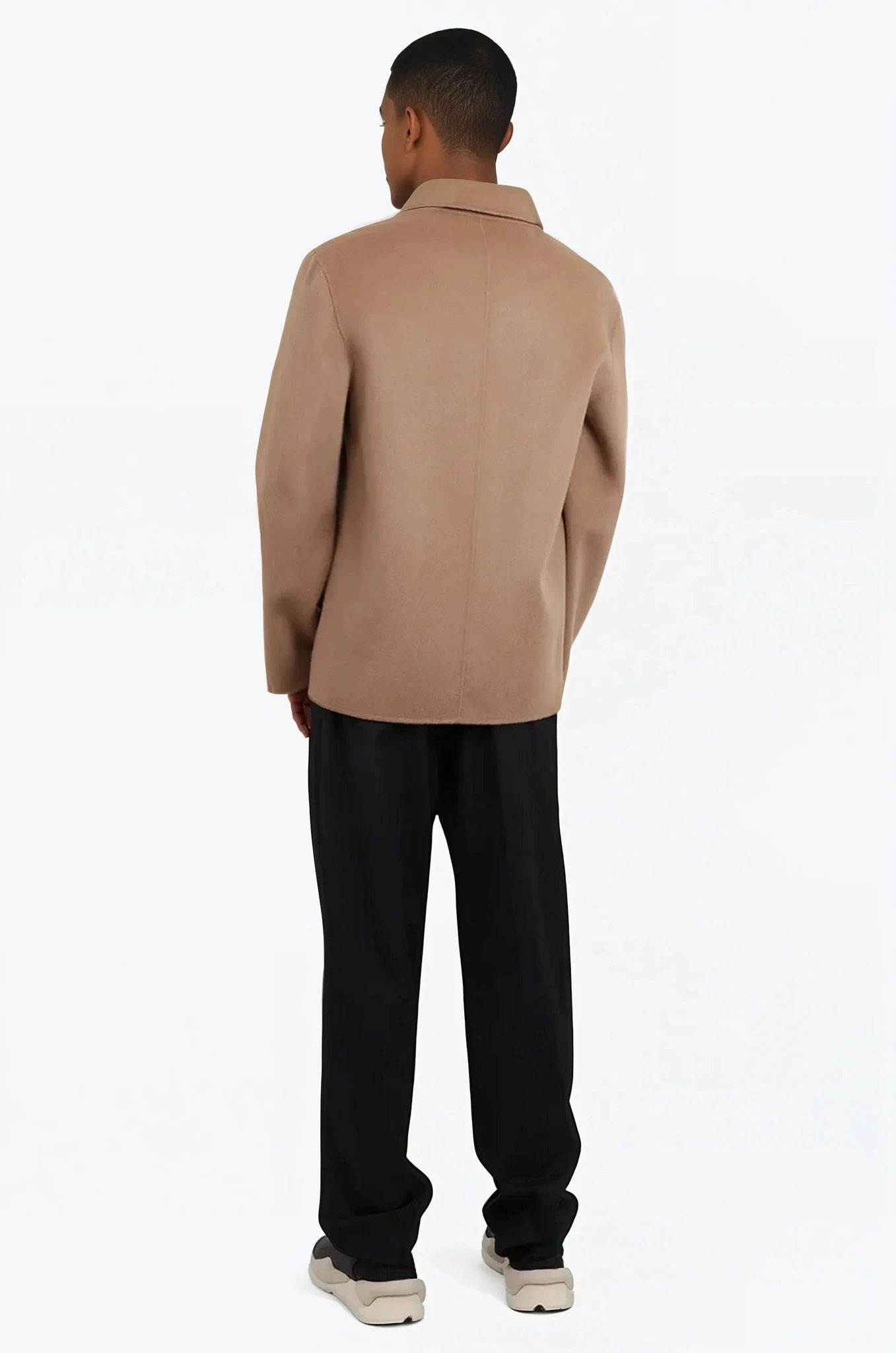 BUTTON FRONT JACKET | DARK KHAKI - 3