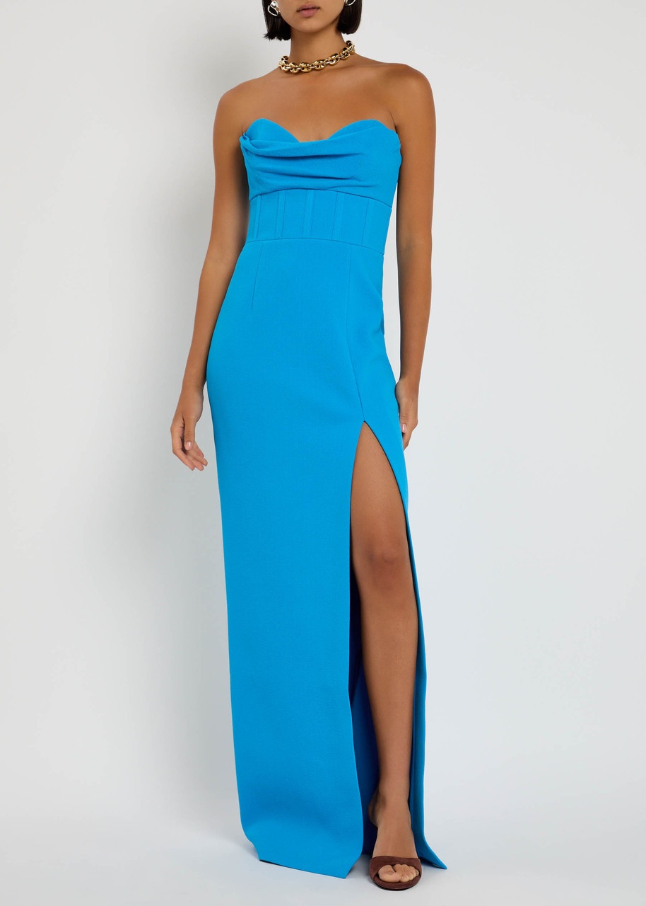 Rebecca Vallance Skylar Strapless Crepe Gown - 4