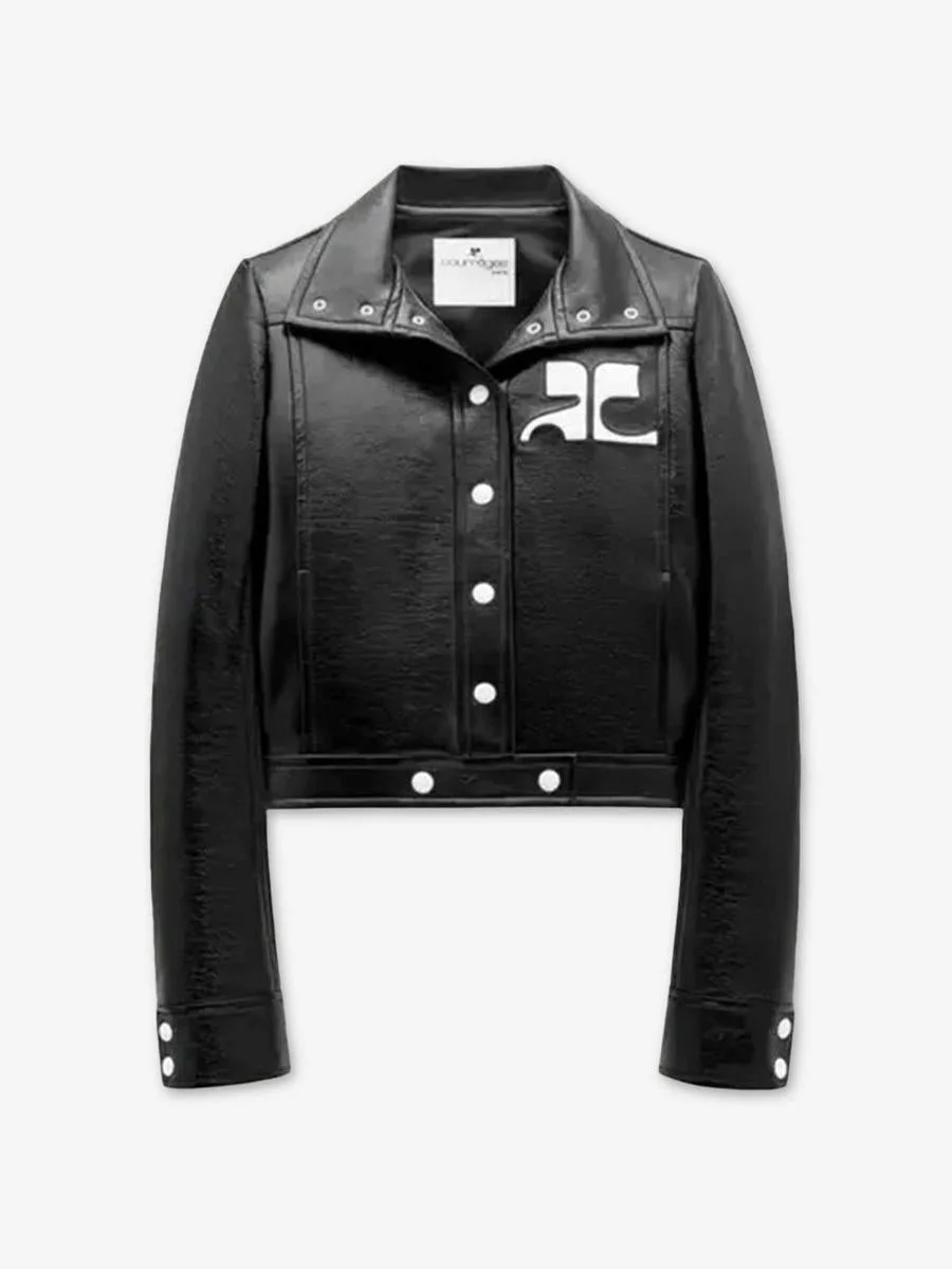 Courrèges Vinyl Biker Jacket - 1
