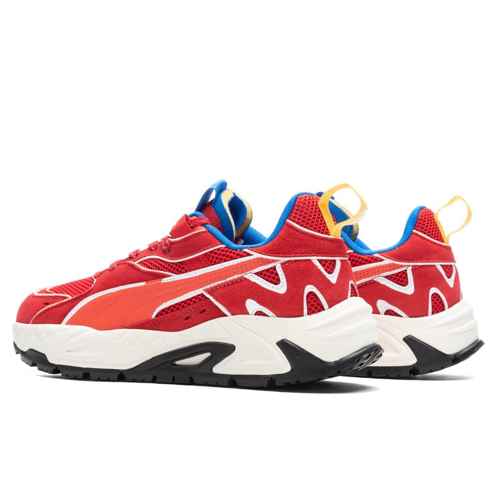 PUMA X JOSHUA VIDES FERRARI RS TRACK - ROSSO CORSA/FROSTED IVORY - 3