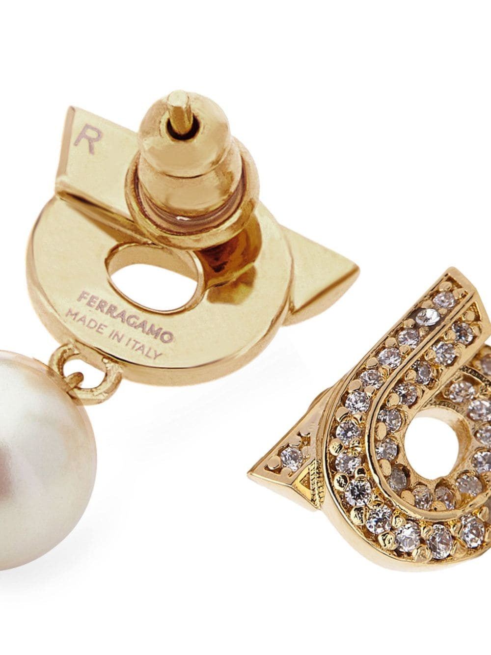 Gancini Pearl-shaped Earrings - 2