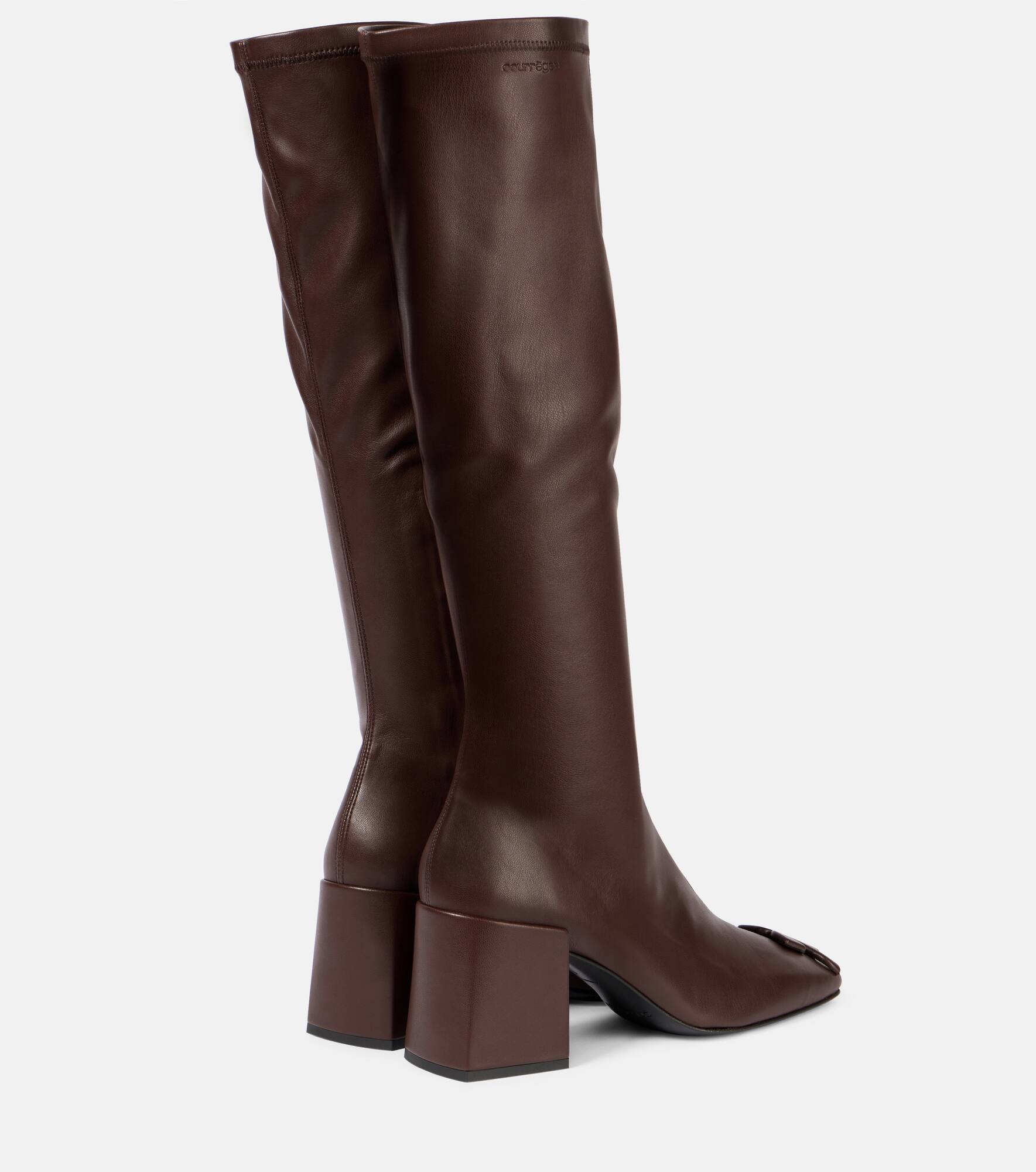 Reedition faux leather knee-high boots - 2