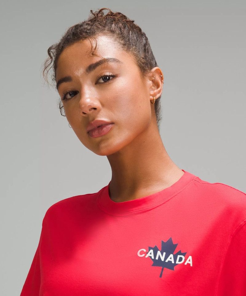 Team Canada Women's Cotton Jersey T-Shirt *COC Logo 4