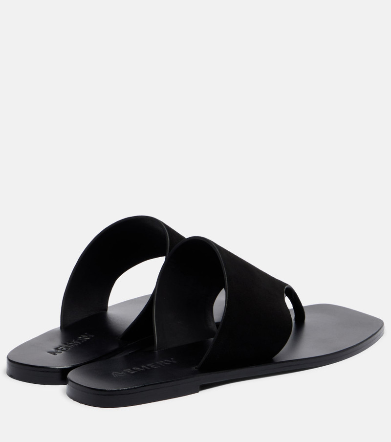 A.EMERY Paton suede thong sandals outlook