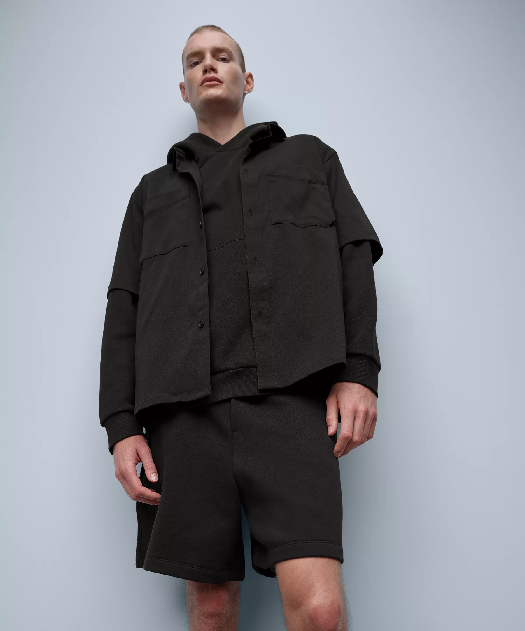 Relaxed-Fit Short Sleeve Button-Up Shirt - 7
