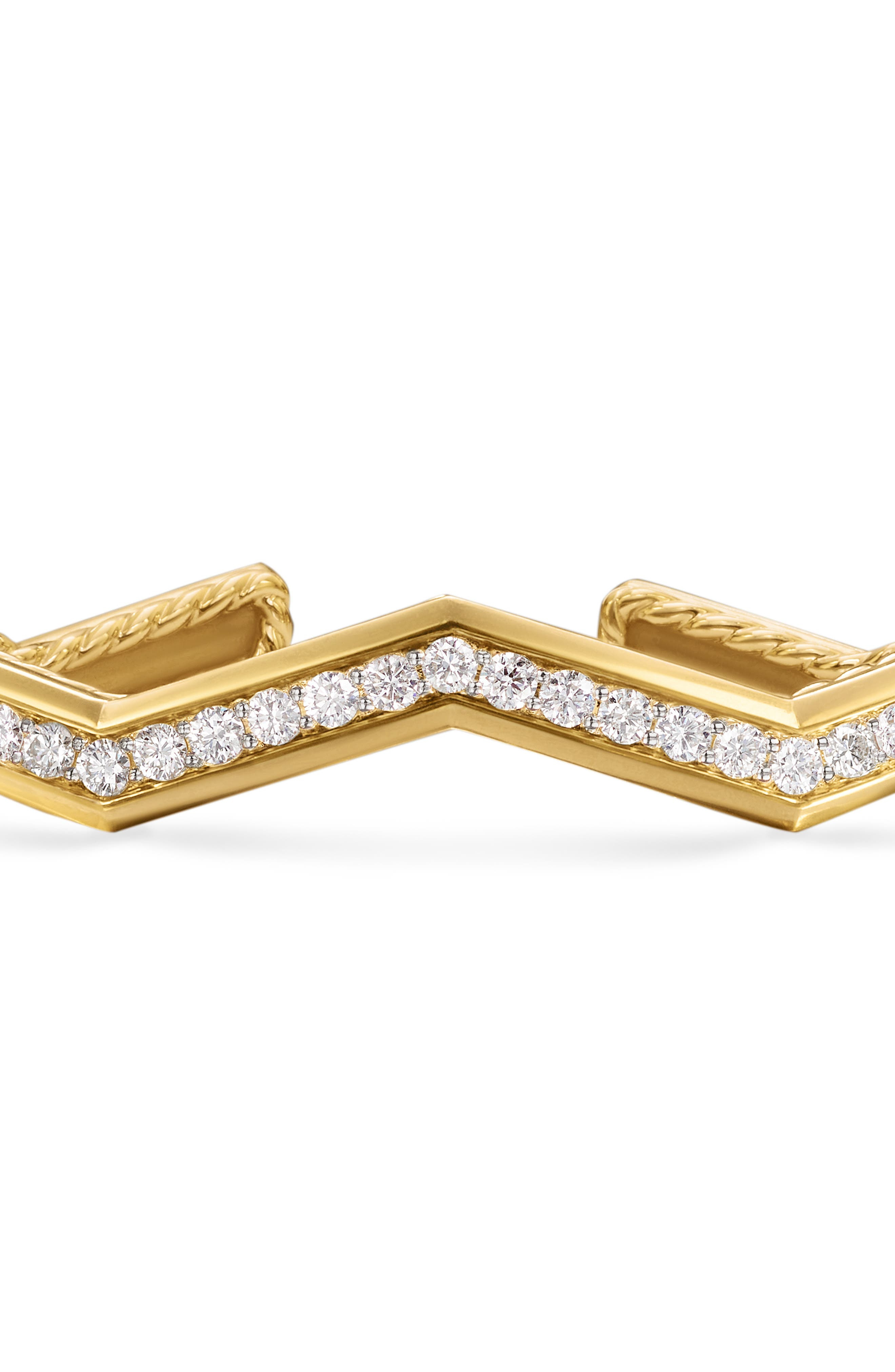 David Yurman Zig Zag Stax Cuff Bracelet in 18K Yellow Gold at Nordstrom - 6
