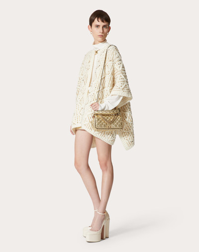 Valentino EMBROIDERED WOOL PONCHO outlook