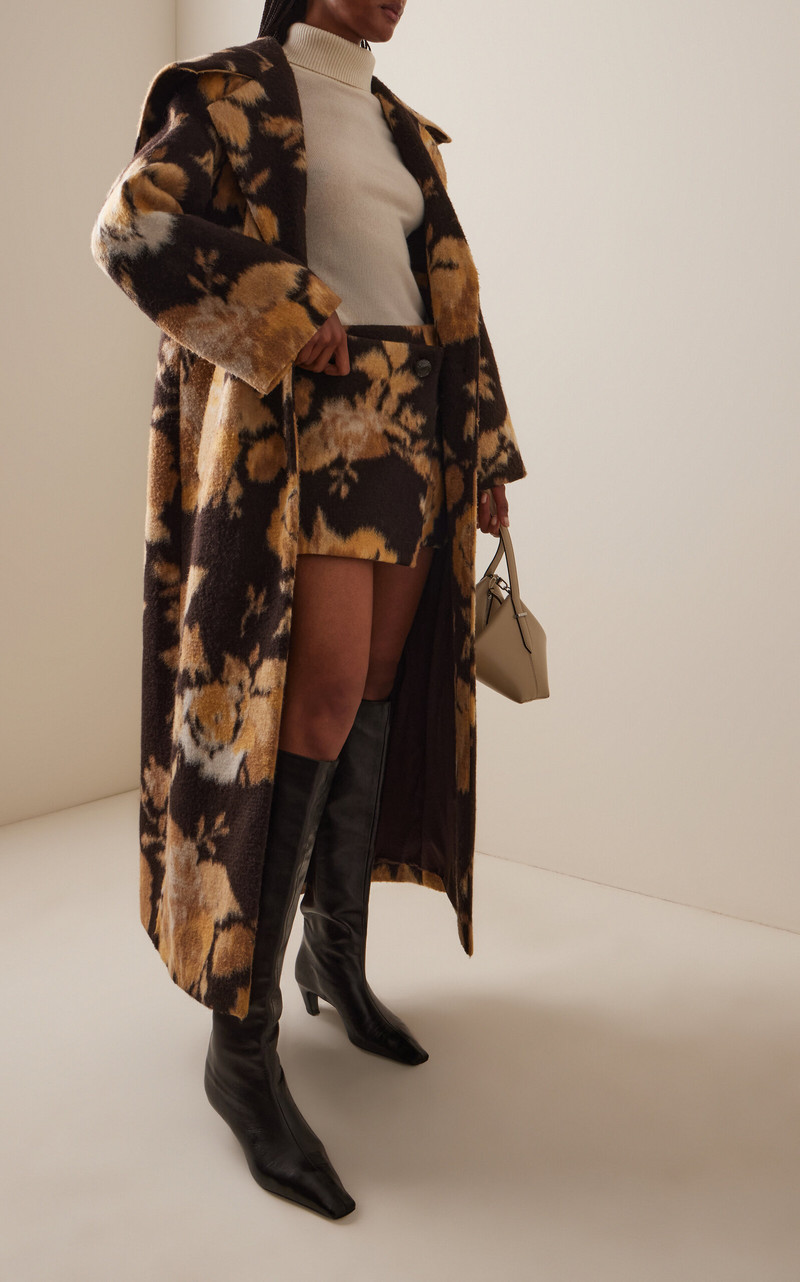 Cult Gaia Cornelia Floral Felt Mini Wrap Skirt multi outlook