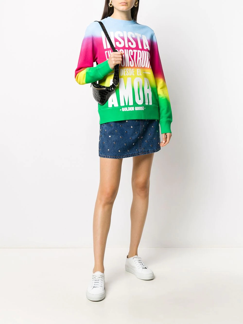 slogan print sweatshirt - 2