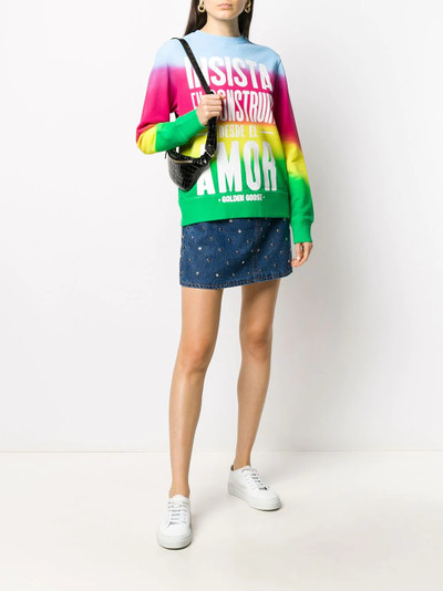 Golden Goose slogan print sweatshirt outlook