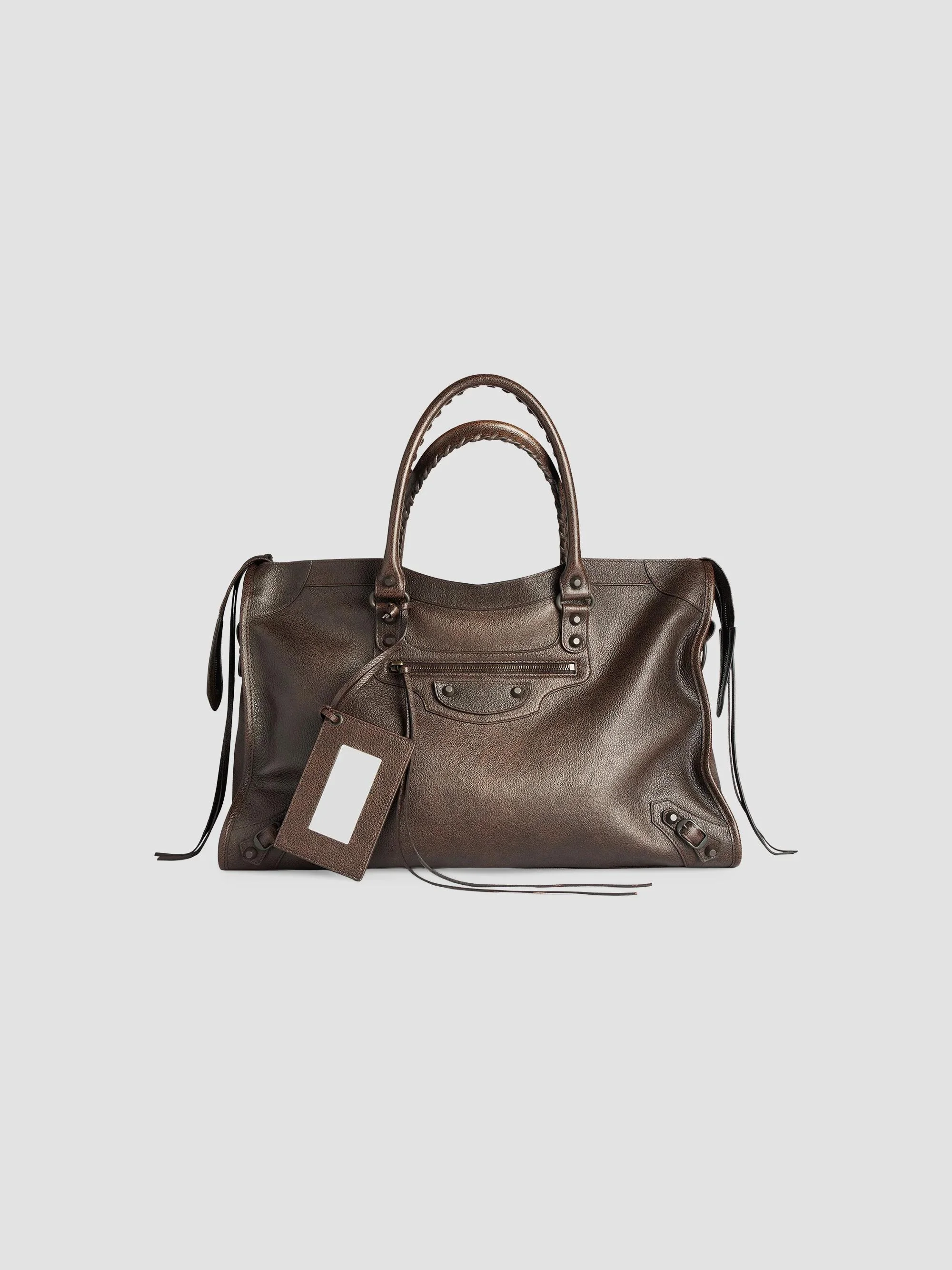 Men's Le City Large Tote Bag - Brown Caramel - 1
